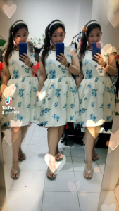 Dressfashion 2 bunga corak