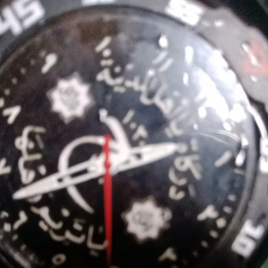 AJ SHOP EDISI BARU JAM TANGAN PRIA DARKAH ARAB TEROMPAH LAVAS KUNING ANTI AIR RUBBER STRAP