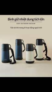 [LOCKnLOCK]BÌNH GIỮ NHIỆT EASY OUTDOOR DUNG TICH 1.2L VÀ 1.8L - LHC1484 (1.2L)/ LHC1485 (1.8L) - NẮP LÀM CỐC