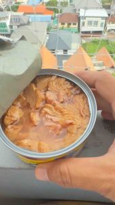 170กรัม แพ็คสุดคุ้ม 6กระป๋อง สเต็กทูน่าในน้ำมันพืช ฝาดึง