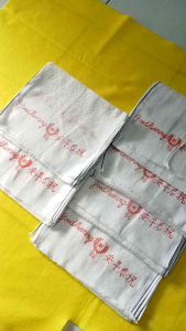 Good morning Putih ( isi 6pcs ) Handuk untuk salon dan handuk olahraga serbaguna warna putih