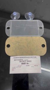 2024 Small Transparent RoadTax Holder 2 Layers With Suction Cup - Pemegang 2024 Road Tax Kereta