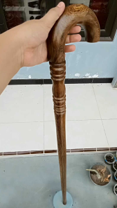 tongkat jalan kayu kelor jawa motif payung premium profil bubut h461