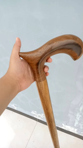 tongkat jalan kayu kelor jawa model habib h457