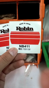 สติ๊กเกอร์ Robin NB411อย่างดี เคลือบกันน้ำ ใช้กับเครื่องตัดหญ้า