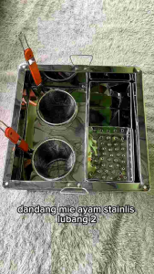 Dandang Mie Ayam Kocok Lubang 2 Stainless