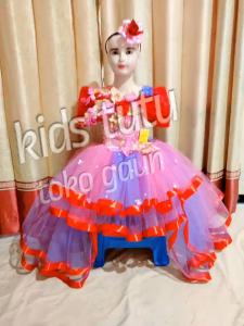 GAUN FASHION SHOW ANAK USIA 1-12 THN EKOR