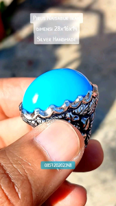 Pirus Persia Naisabur Iran mumbul dimensi 28x16x14 dibalut Ring Perak