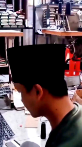 Peci Songkok Ukuran Besar Jumbo Nomor 11 12 13 14 tinggi 11 cm 12 cm 10 cm Peci Hitam Polos jumbo 12