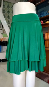 Rok Susun 2 Layer Panjang - Jersey Premium - Line Belly Dance Senam Zumba Sepeda Olahraga Indoor & Outdoor