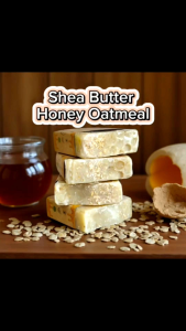 Natural Unscented Honey Oatmeal Shea Butter Soap 130gm