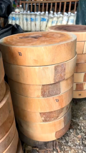 เขียง ไม้ตะคร้อ หรือไม้เคาะ ขนาด 10111214 นิ้ว ข้อมูลเพิ่มอ่านด้านล่าง