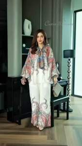 A44 ชุดเซ็ทกางเกงผ้าลินินเกรดพรีเมี่ยม งานเสื้อสุดเก๋