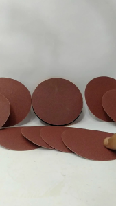 Amplas Velcro Bulat 1 Paket 10 Amplas 4in Grit Kasar Halus Sedang