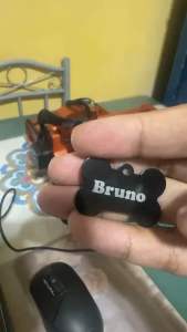 Personalized Pet Tag / Bone Shape Dog Tag / Laser Engraved / Custom Dog Name / Owners Phone Number