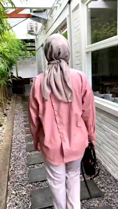 NELKA Shirt - Kemeja Wanita Oversize Linen