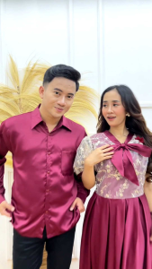 Couple Fifi seragam keluarga gamis dres kemeja Hem gamis anak dres anak kemeja anak Hem anak