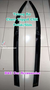 Talang air chery tiggo 8 csh slim/cetak/side visor super premium
