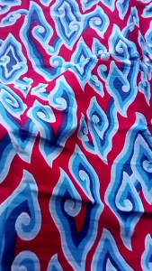 batik.cirebon | Katun PREMIUM | Kain Mega Mendung Merah Bayangan Biru