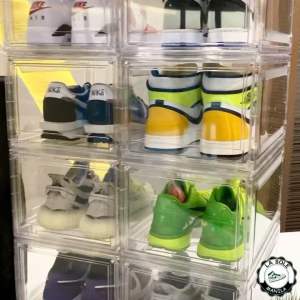 Heavy Duty Crystal Clear Magnetic Acrylic SHOEBOX Sneaker Shoe Storage Organizer