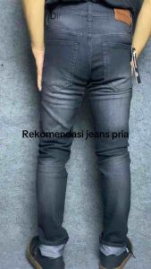 DIMIORGIA Celana Jeans Panjang Pria Slimfit Black jazz Denim Strecht Big size