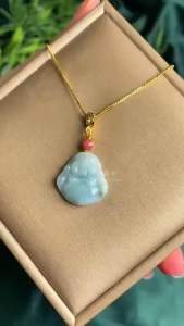 【现货】翡翠玉笑佛吊坠▪️2号 Jade Laughing Buddha Pendant｜招福纳吉 ✦ 心境平和 ✦ 人缘提升 ✦ 守护能量｜