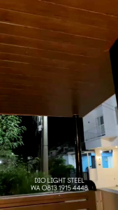 Dio Light Steel - Kanopi baja ringan atap alderon rs plafon pvc terpasang