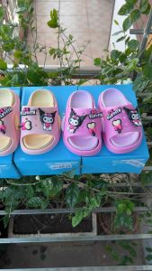 Dép Sục đính hình Sticker Kuromi HOT 2024 Quảng Châu cao cấp cho bé gái từ 2 tuổi đến 12 tuổi