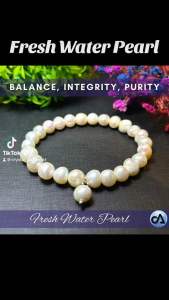 Quality Fresh Water Pearl [BALANCE AND PURITY] (8mm) Bracelet Natural Authentic