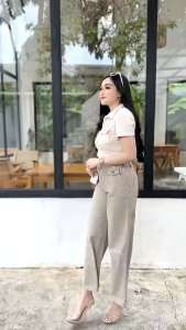 Eska Jeans Kulot Denim Korean Pinggang Karet