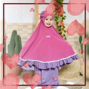 Mukena Anak Perempuan Pita Terbaru Perlengkapan Sholat Anak anak 1-10 Tahun Variasi Renda Bahan Adem
