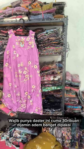 Daster Yukensi payung daster tanpa lengan baju tidur gaun hamil