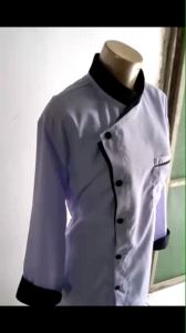 Produk Hanshiny Store 002 Seragam Kerja Premium / Seragam Koki Baju Koki Chef Jacket Premium