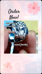 Mens genuine silver Nazareno ring