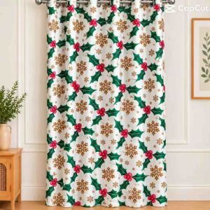 Elegant critona and us katrina semi black out non ring curtain 6ft to 7 ft curtain