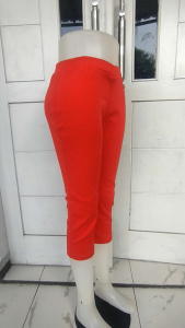 CELANA SENAM 3/4 POLOS MERAHTANPA SAKU CELANA OLAHRAGA WANITA/CELANA SEPEDA/ZOGGING /FITNES