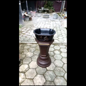 Pot Semen Relief Klasik Karakter Motif Bonsai besar 32 cm