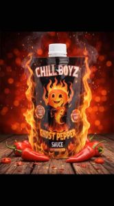 Ghost Pepper Sauce by Chill-Boyz 150 กรัม ซอส พริก โกสต์เปปเปอร์ เผ็ด 1000000SHU