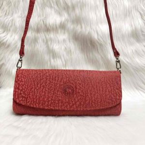 Clutch ví cầm tay da voi thật kích thước 25cm-10.5cm-5.5cm màu đỏ