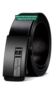 Ikat Pinggang Pria Kulit Premium Model Rel Otomatis Belt Sabuk Pria Original Import Termurah sb5