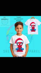 Breathable Trendy T-Shirt for Kids | S P I D E R M A N print | Stylish Graphic Tee for Daily Wear