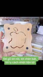 Đế gỗ lót xoong nồi chén bát lót ly cốc tách tiện dụng - gia dụng NARI