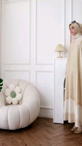 Set Hijab Gamis Silk Motif Simple Kekinian Viral Edisi Arumi Dress