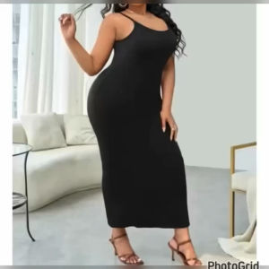 Plus Size Sleeveless Dress Maxi Dress Plus Size Formal Dress Plus Size Casual Dress Plus Size Party Dress Spaghetty Strap Dress Plus Size (Tarah)