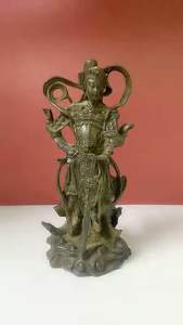 Tượng đồng Vi Đà Hộ Pháp cao 11 cm