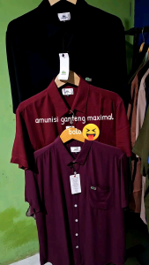 Kemeja Pria Lengan Pendek Bahan Rayon Twill Premium M L XL 2XL 3XL