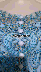 ATASAN KEBAYA WISUDA LENGAN 7/8 KERAH SBARINA kebaya baby blue + longtorso