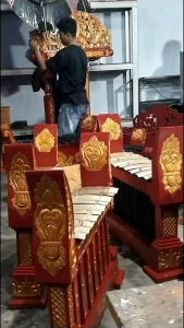 gamelan laras slendro kayu jati ful set