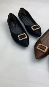 Flatshoes Gratica Terbaru MIKAYLA / sepatu kerja bahan satin premium / sol karet anti slip