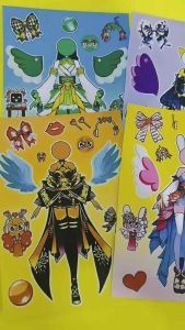 Set 6in1 hình dán phối đồ nữ hoàng Sprunki siêu đẹp